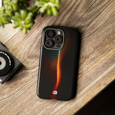 Luminous Refraction Grid · Tough Phone Case for iPhone · Black