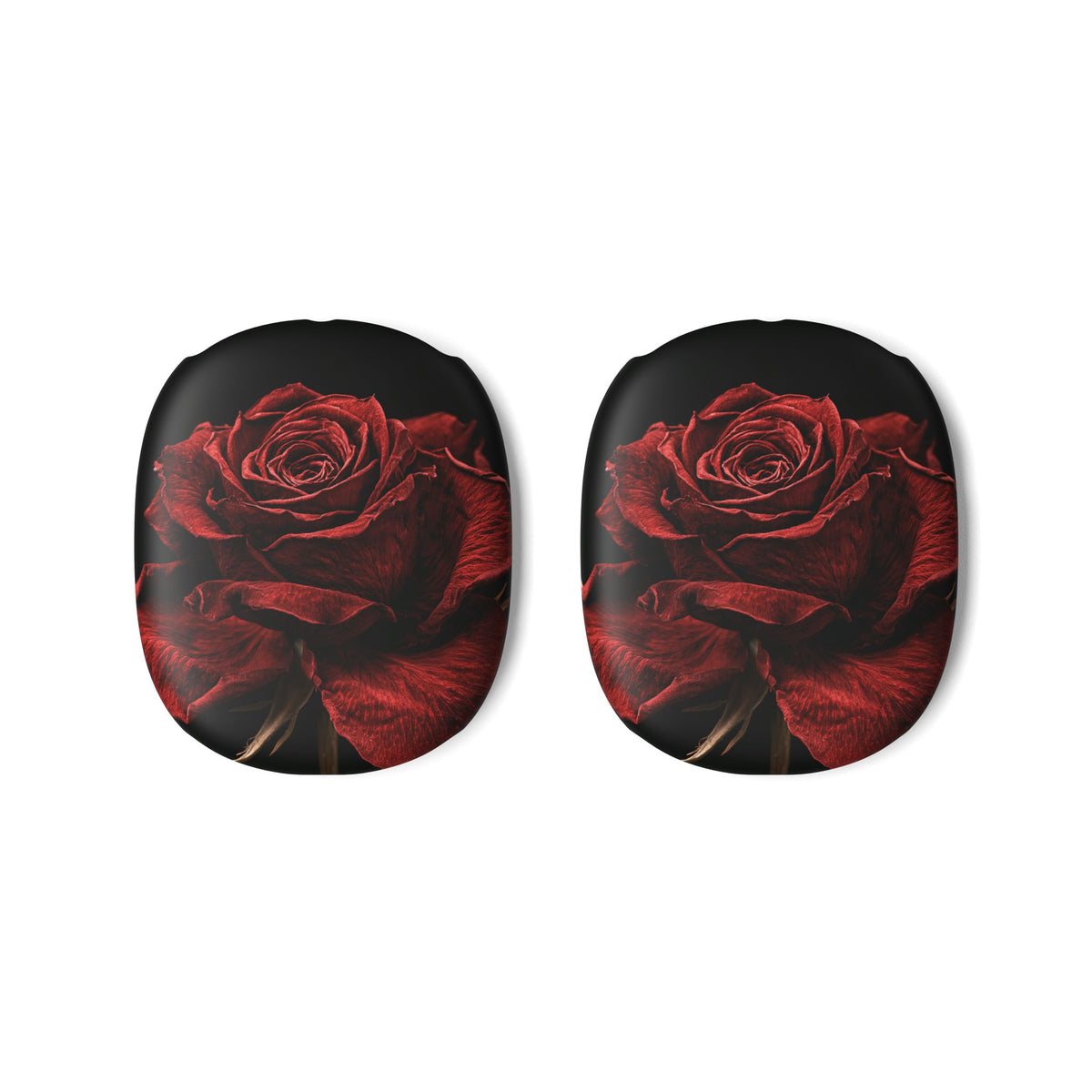 Crimson Noir Rose · Hard Case for AirPods Max · Black