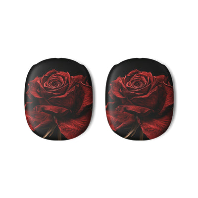 Crimson Noir Rose · Hard Case for AirPods Max · Black