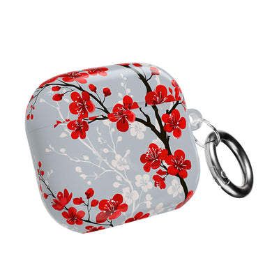 Scarlet Plum Blossom · Hard Case for AirPods & AirPods Pro · Red
