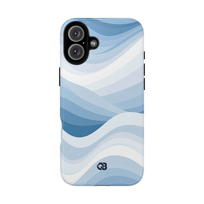 Blue Tough Phone Case for iPhone - Glacial Indigo Flow