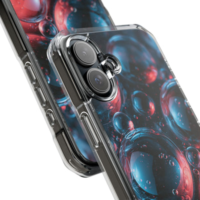Aqua Gel Spheres · Clear Impact Magnetic Phone Case for iPhone · Blue