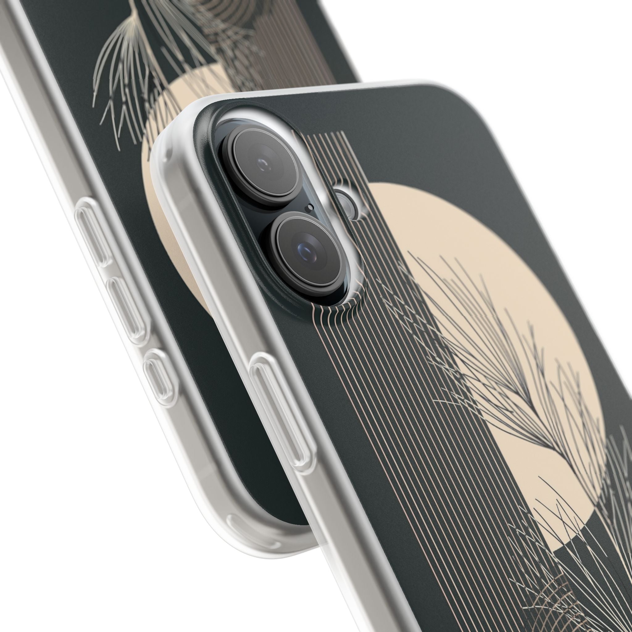 Black Lite Phone Case for iPhone - Obsidian Sand Willow