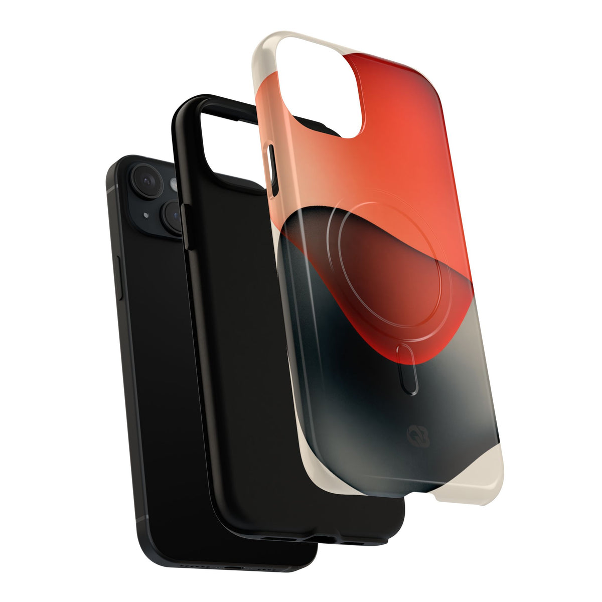 Translucent Crimson Form · Tough 2.0 Magnetic Phone Case for iPhone · Red