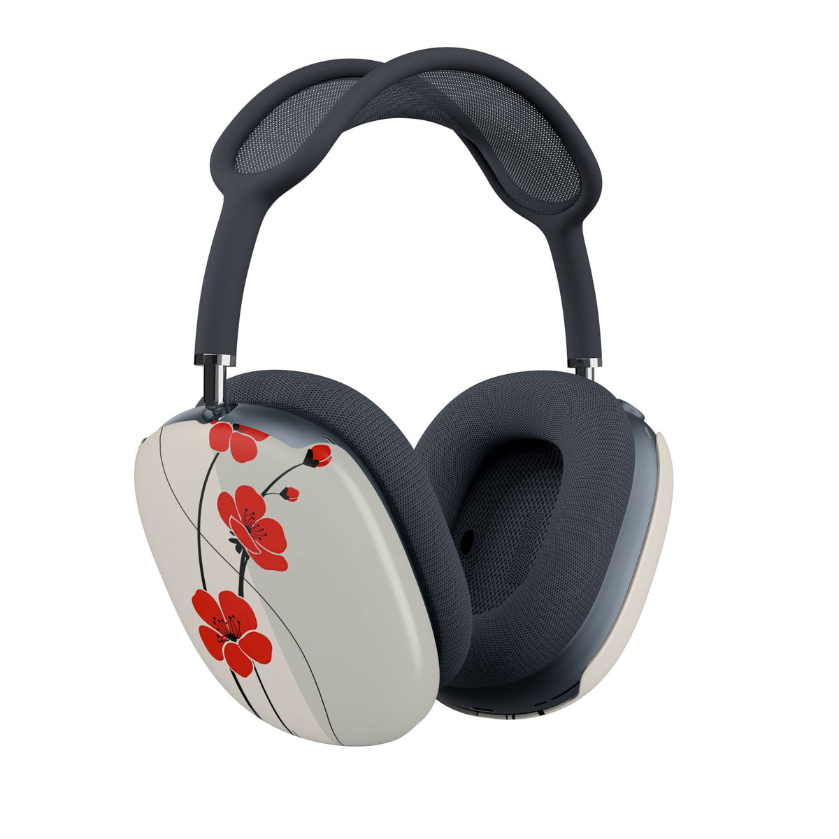 Scarlet Bloom Minimal · Hard Case for AirPods Max · Red