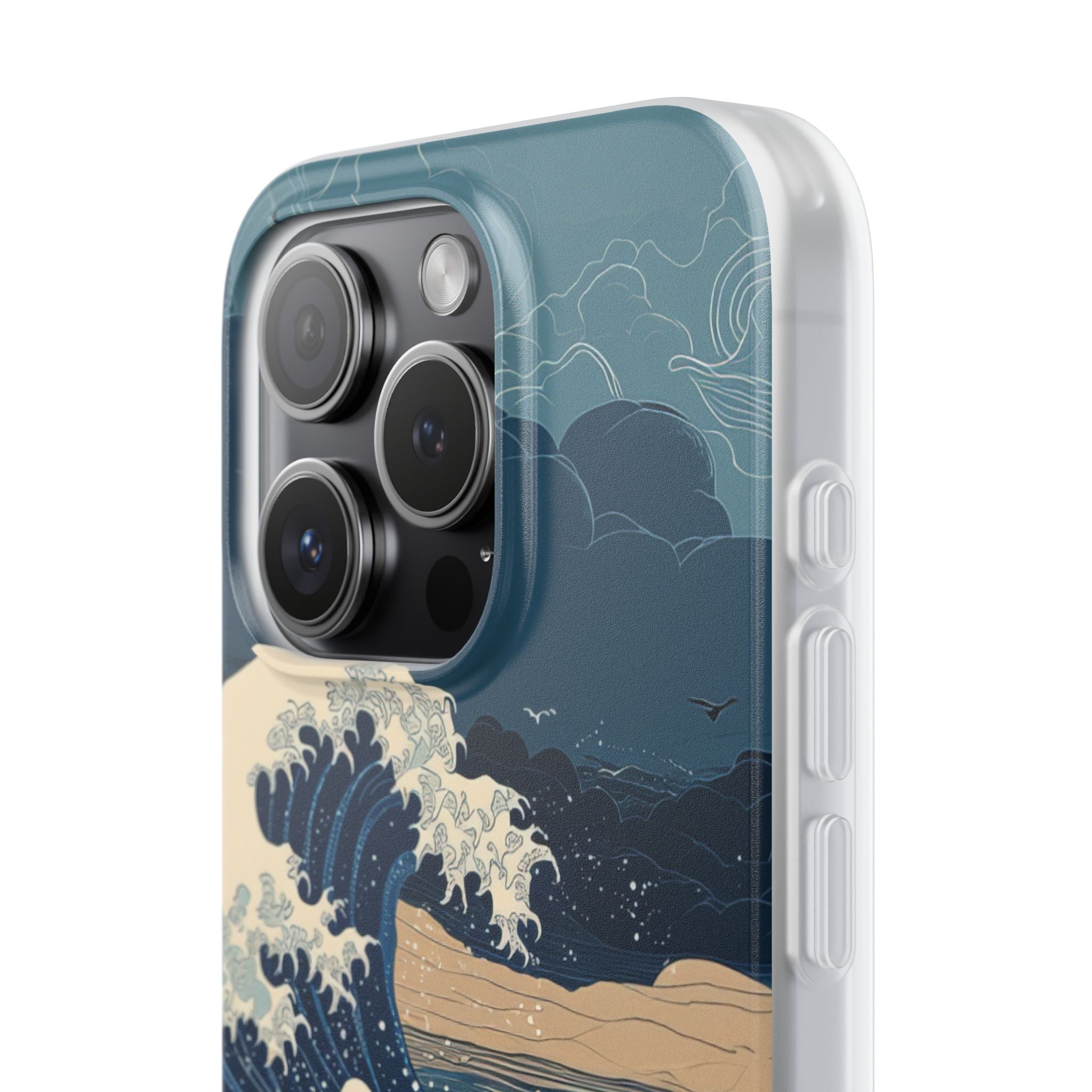 Cresting Blue Wave iPhone 15 Pro Case - Soft