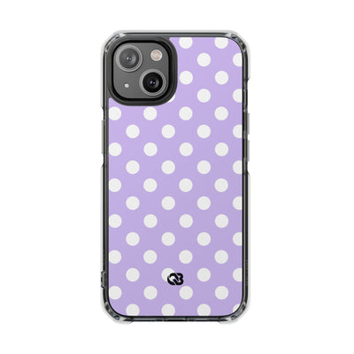 Lavender Polka Grid · Impact Phone Case for iPhone · Magsafe
