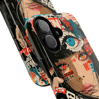 Shibuya Street Collage · Tough 2.0 Magnetic Phone Case for iPhone · Red