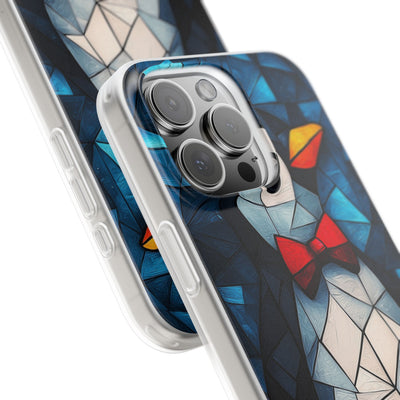 Mosaic Bowtie Penguin · Soft Phone Case for iPhone