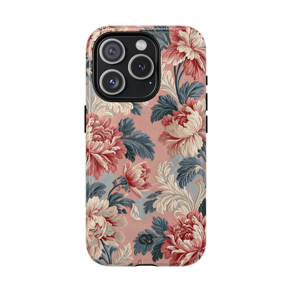 Blush Peony Jacquard · Tough 2.0 Magnetic Phone Case for iPhone · Pink