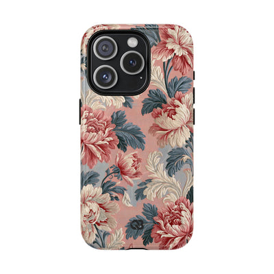 Blush Peony Jacquard · Tough 2.0 Magnetic Phone Case for iPhone · Pink