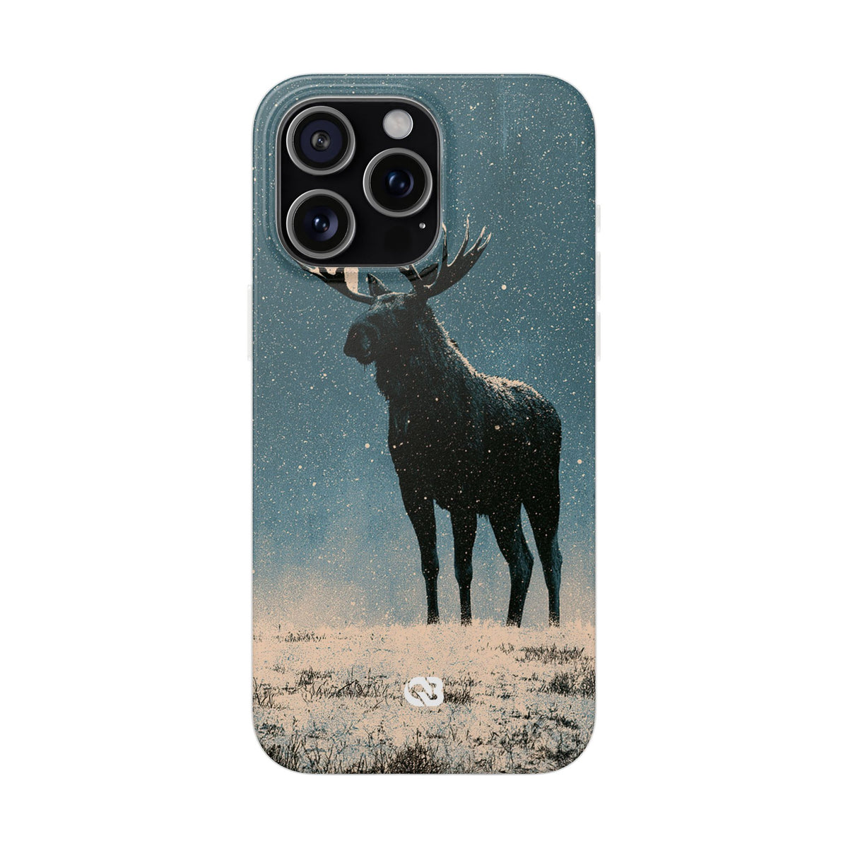 Nordic Boreal Moose · Lite Phone Case for iPhone ·  Blue