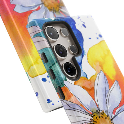 Vivid Bloom Splatter · Tough Handyhülle für Samsung