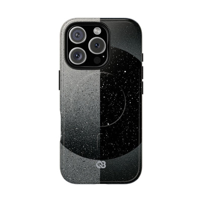 Black Tough 2.0 Magsafe Phone Case for iPhone - Lunar Static Orbit