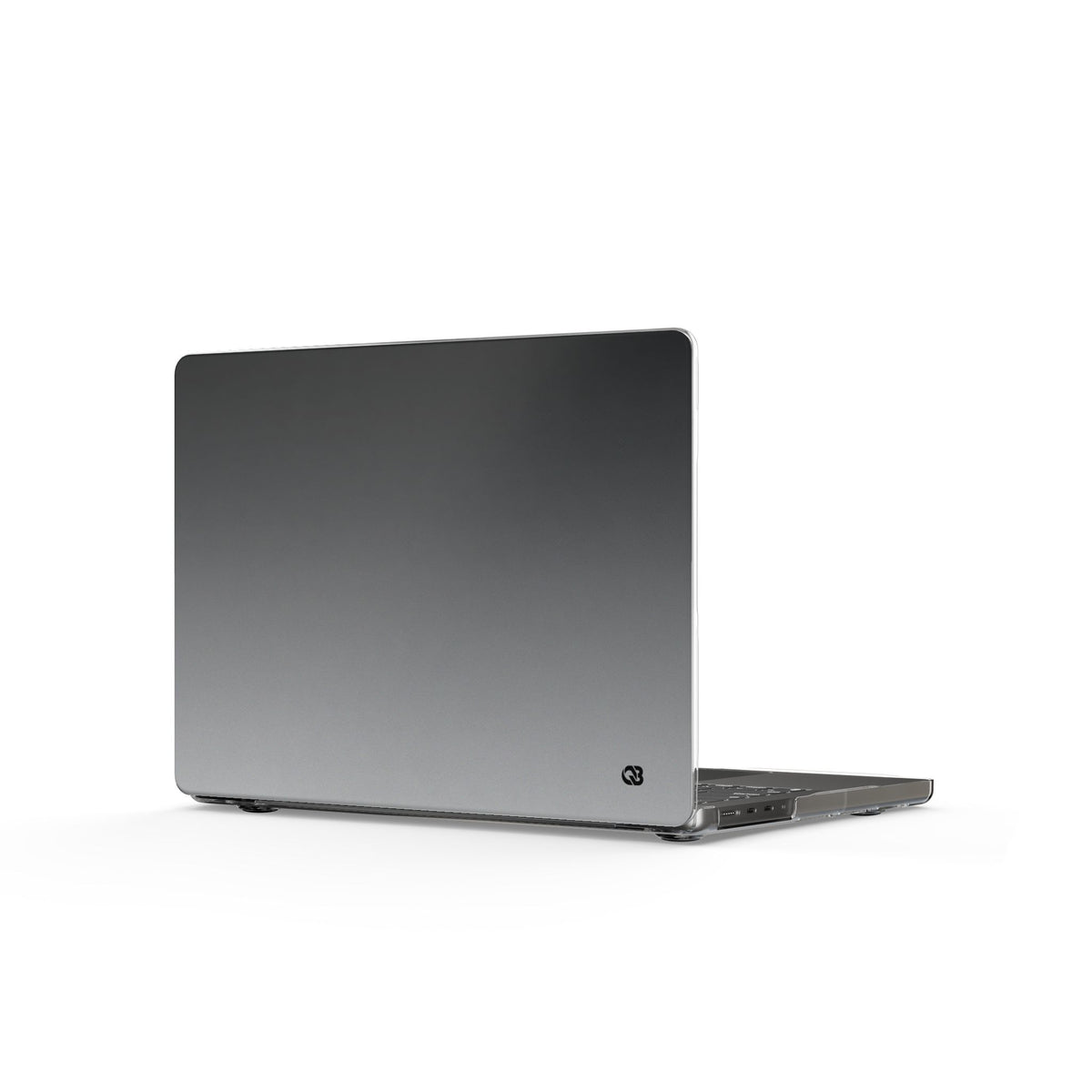 Noir Ombre Fade · Clear Hard Case for MacBook · Black