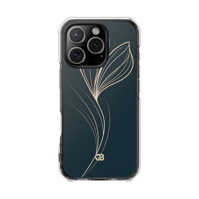 Teal Impact MagSafe Phone Case for iPhone - Sandstone Silk Flora