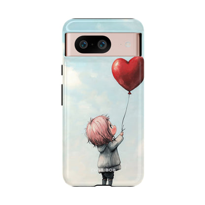 Herzballon Leuchten Google Pixel 8 Case - Tough