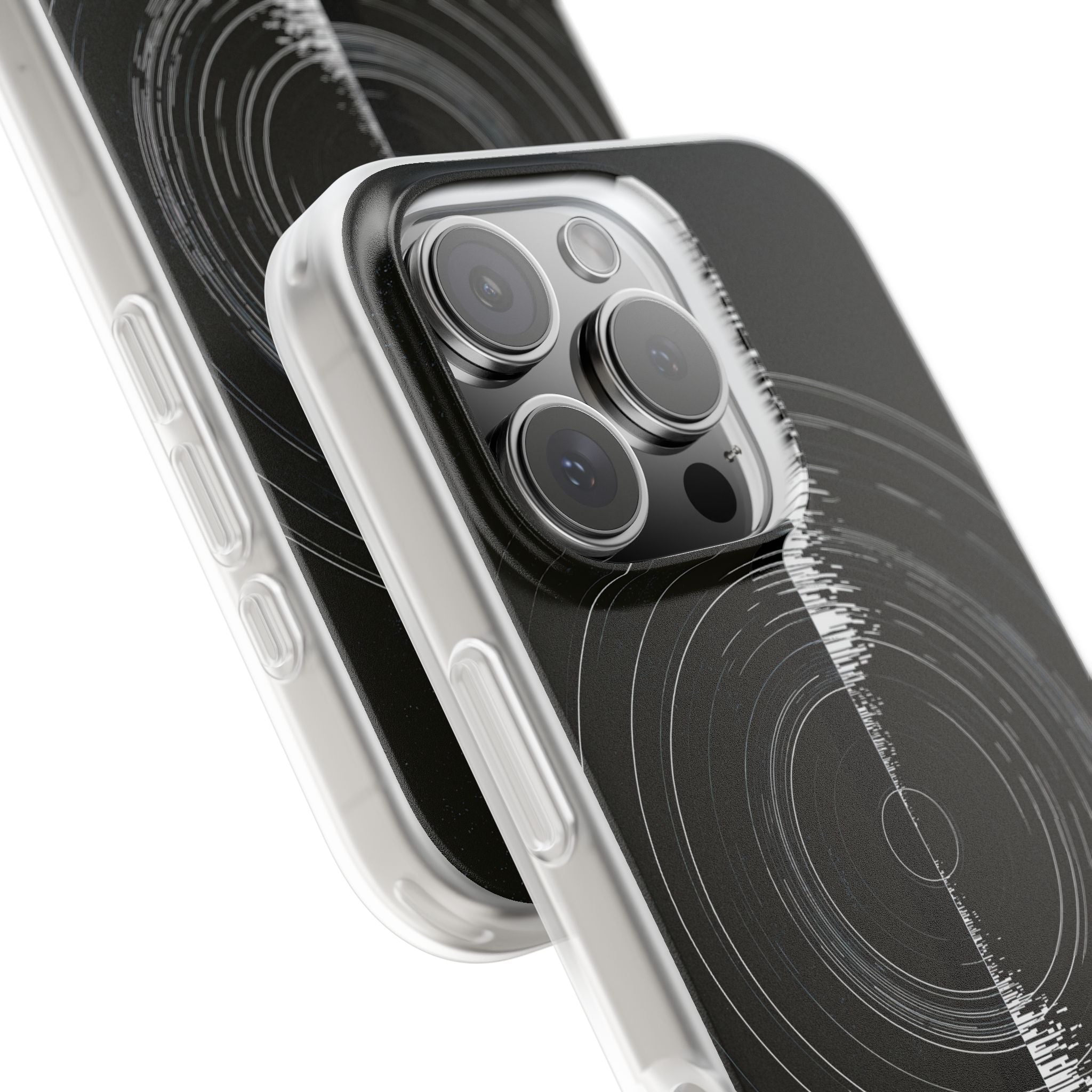 Black Lite Phone Case for iPhone - Obsidian Orbital Signal