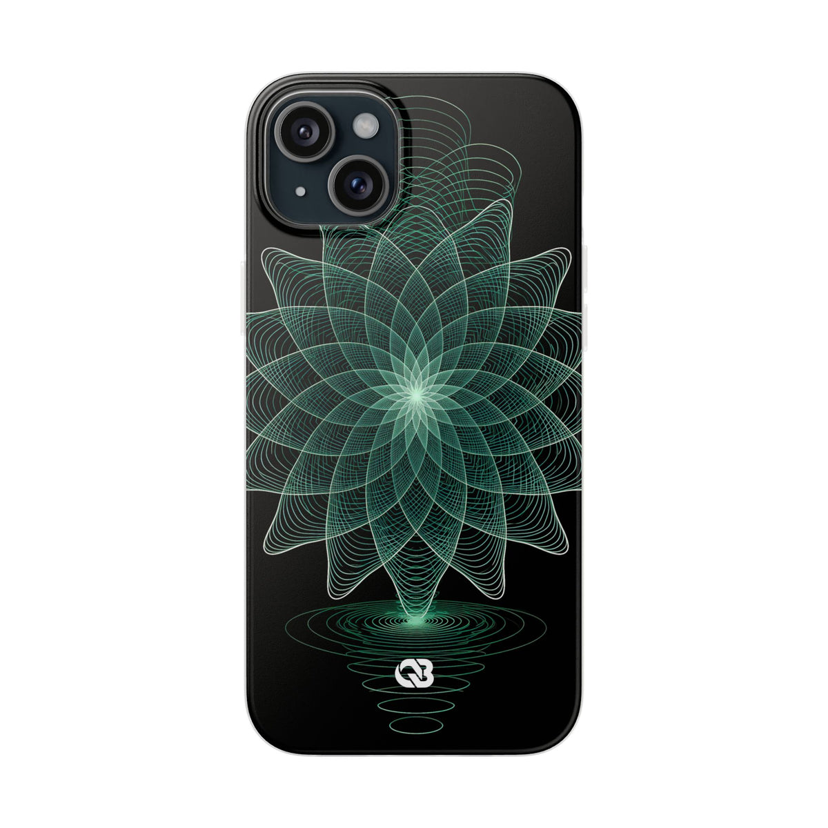 Verdant Harmonic Bloom · Lite Phone Case for iPhone ·  Black