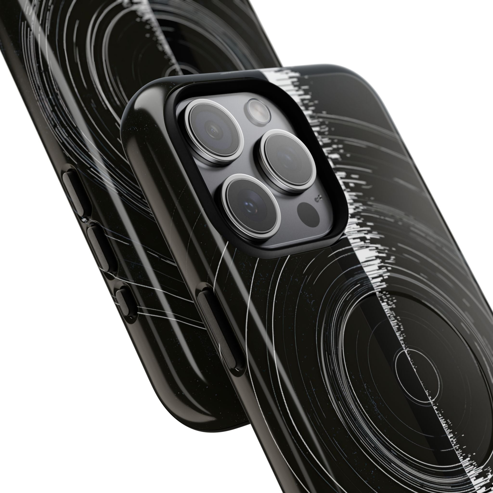 Black Tough 2.0 Magsafe Phone Case for iPhone - Obsidian Orbital Signal