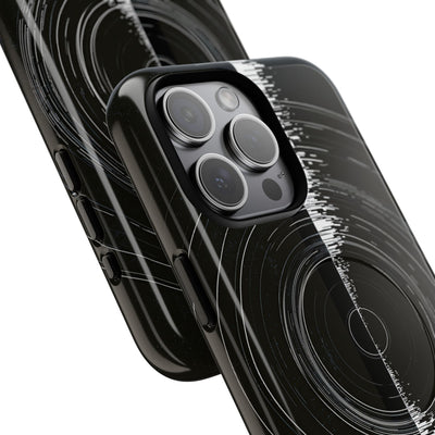 Black Tough 2.0 Magsafe Phone Case for iPhone - Obsidian Orbital Signal