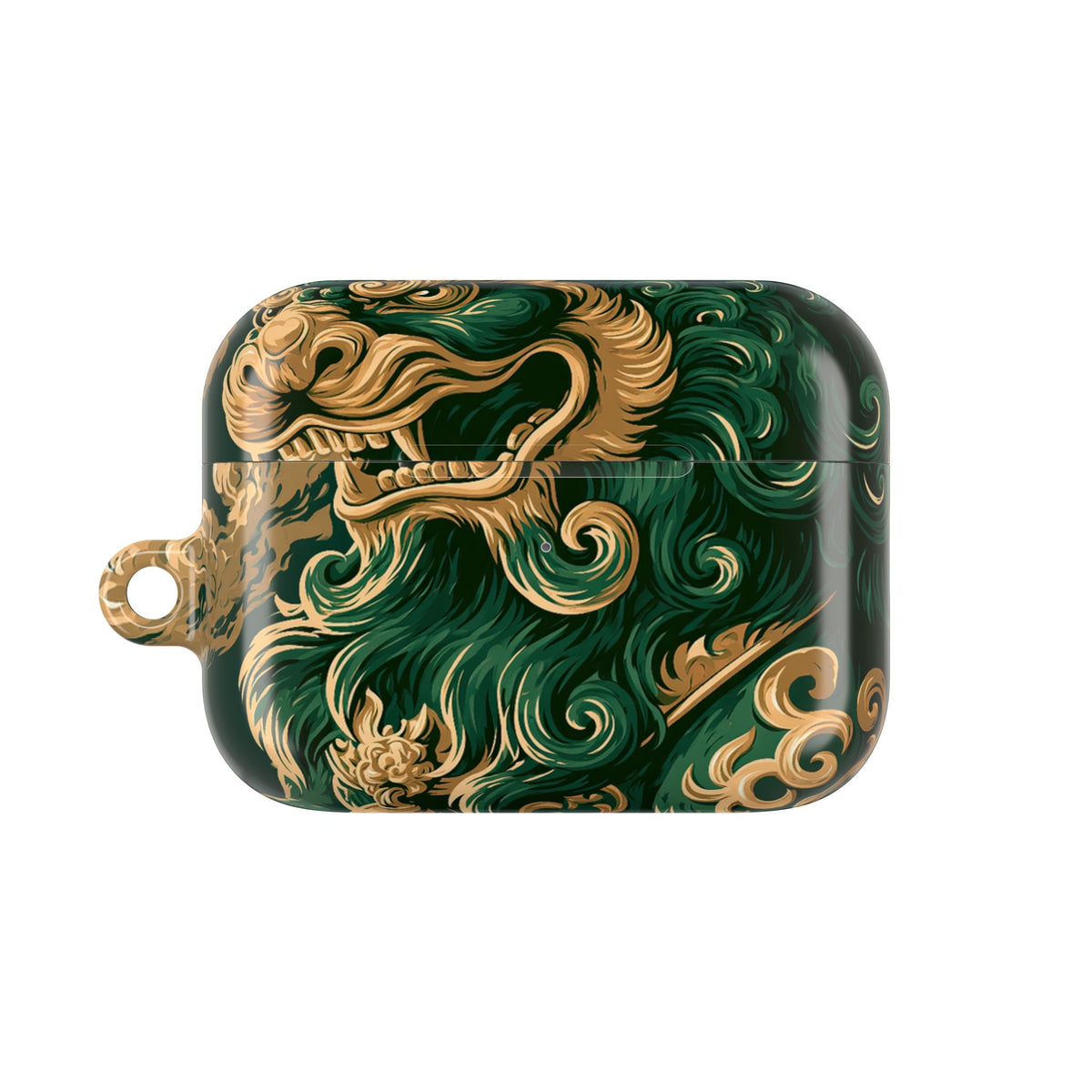 Imperial Guardian Lion · Hard Case for AirPods & AirPods Pro · Green