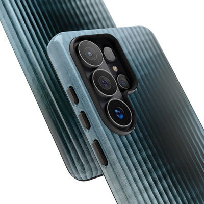 Blue Tough Phone Case for Samsung - Glacial Reeded Glass