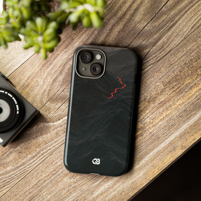 Crimson Ridge Pass · Tough Phone Case for iPhone · Black