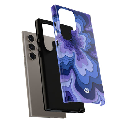 Periwinkle Strata Bloom · Tough Phone Case for Samsung · Purple