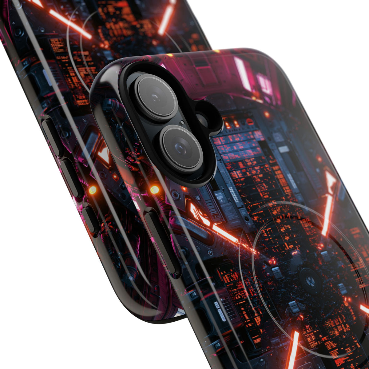 Cybernetic Reactor Core · Tough 2.0 Magnetic Phone Case for iPhone · Black