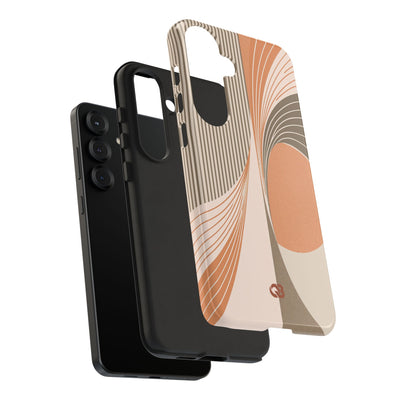 Orange Tough Phone Case for Samsung - Desert Arc Horizon