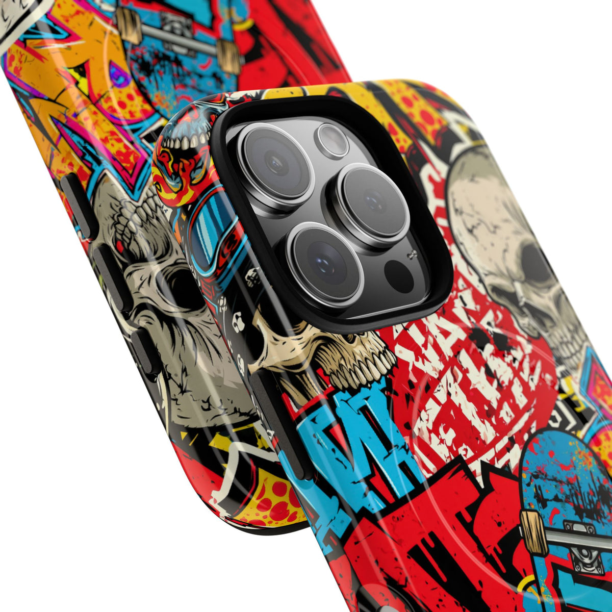 Skate Skull Riot · Tough 2.0 Magnetic Phone Case for iPhone · Red