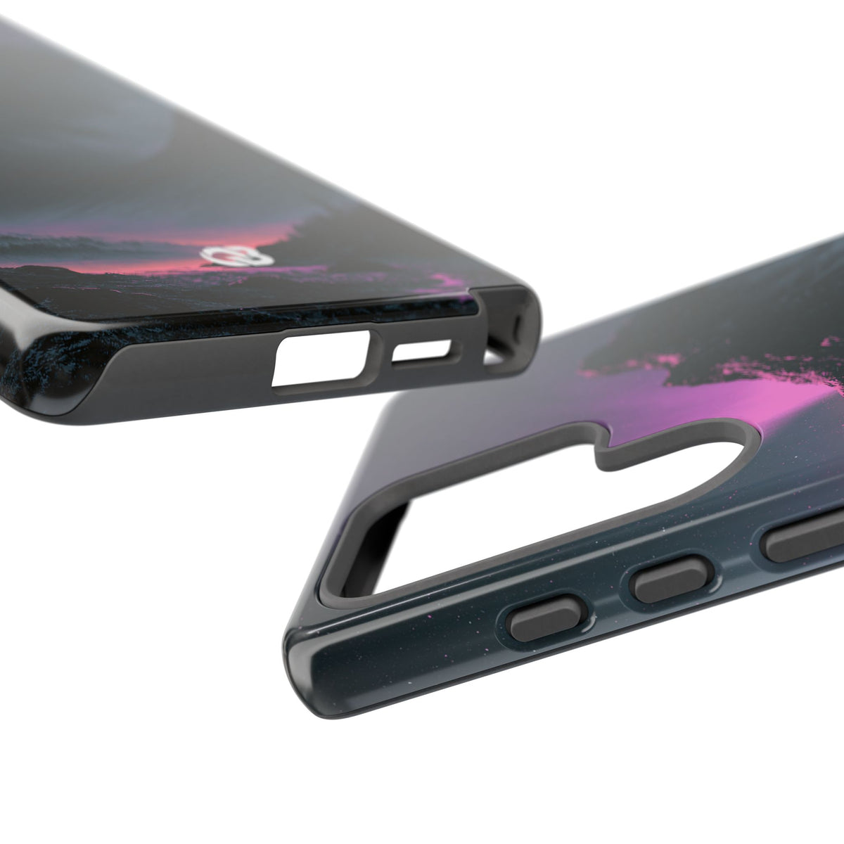Arctic Aurora Summit · Tough Phone Case for Samsung · Black