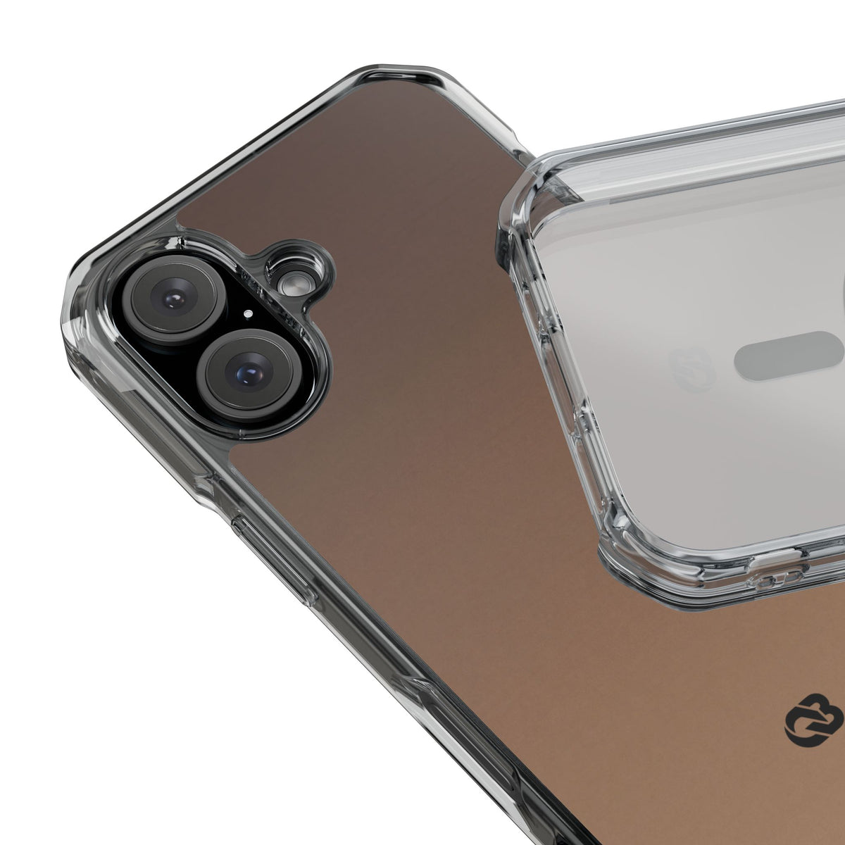 Umber Fade · Clear Impact Magnetic Phone Case for iPhone ·  Brown