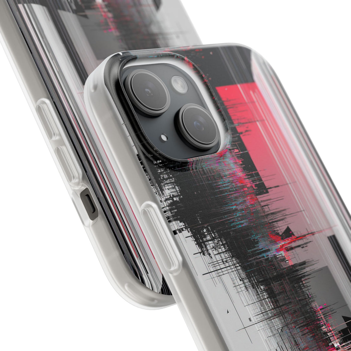 Black Lite Phone Case for iPhone - Crimson Data Leak