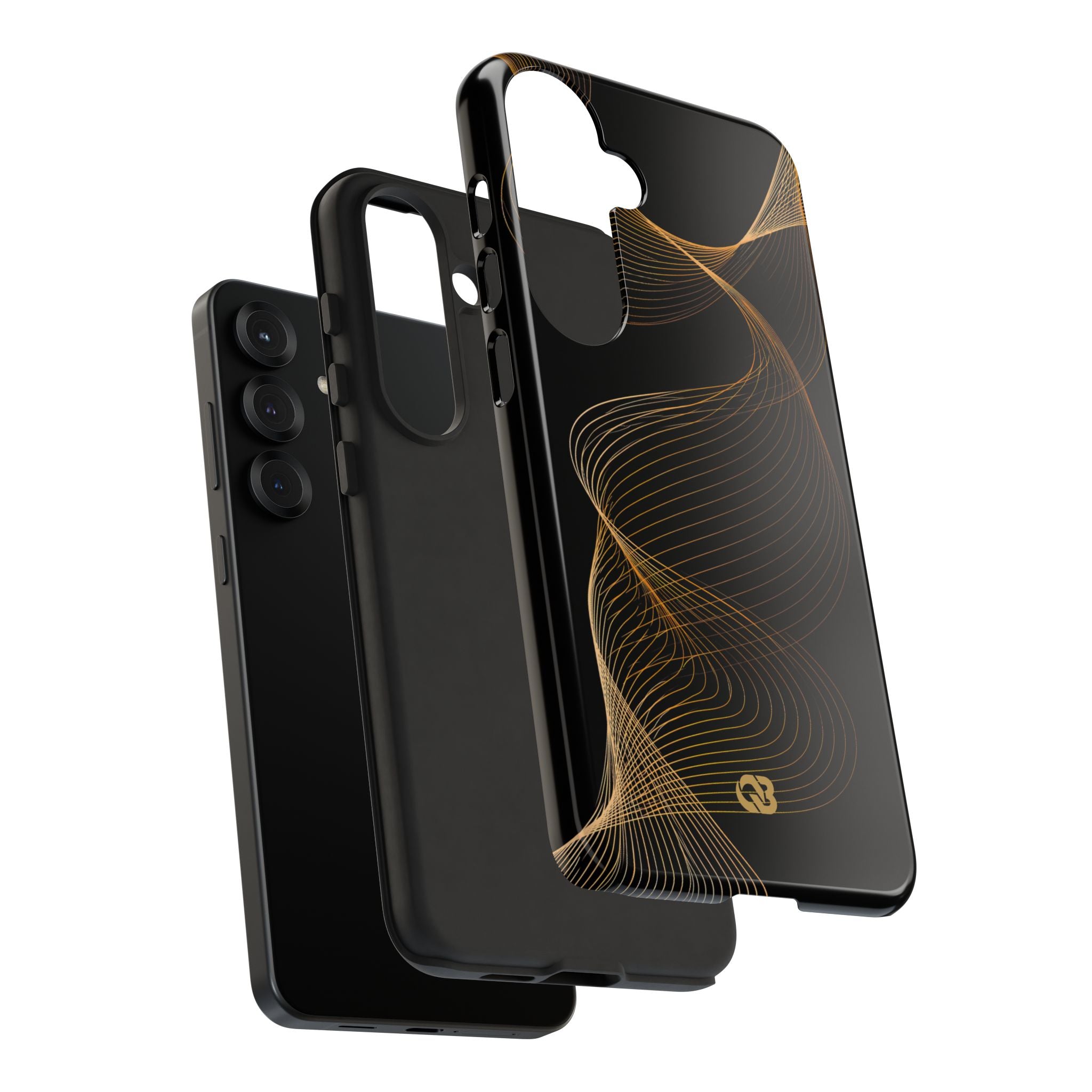 Gold Tough Phone Case for Samsung - Burnished Bronze Helix