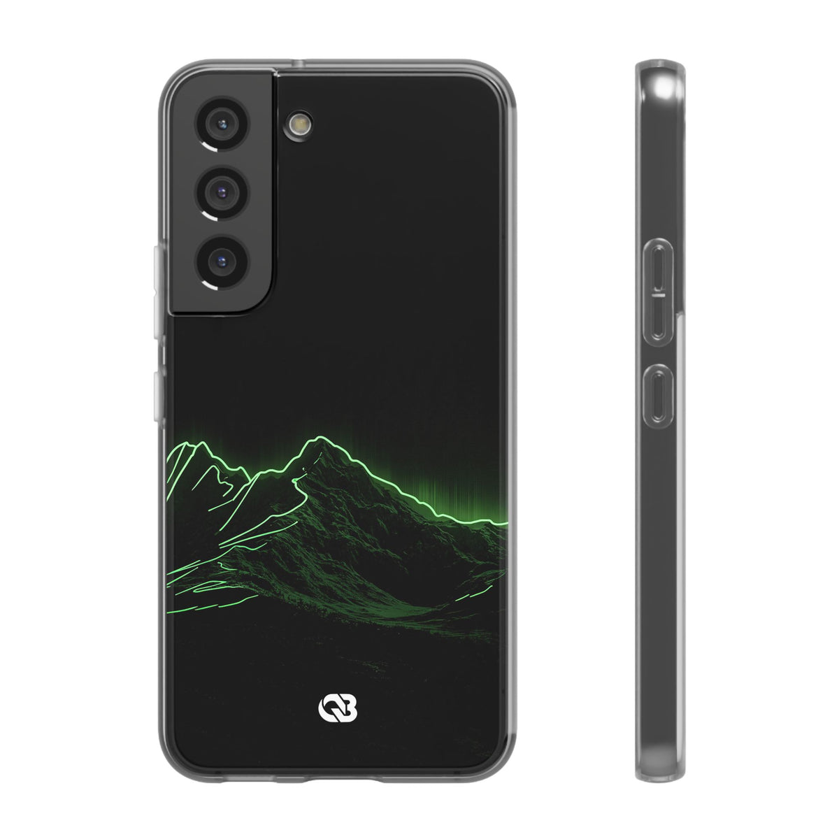 Nordic Mountain Contour · Lite Phone Case for Samsung · Black
