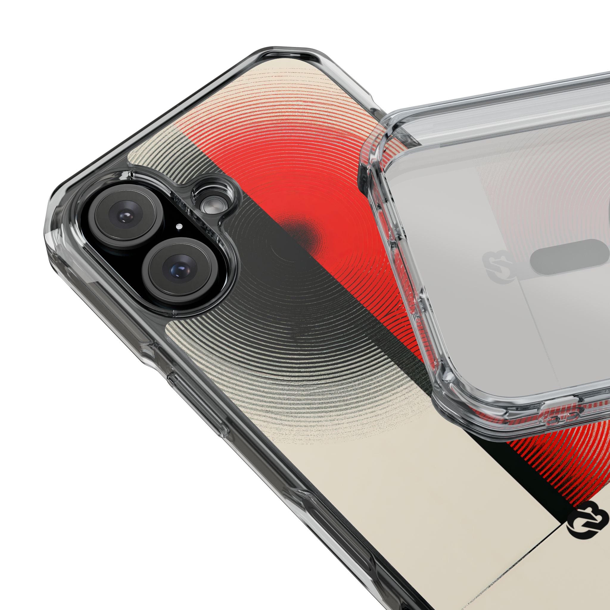 Red Impact MagSafe Phone Case for iPhone - Split Signal Red