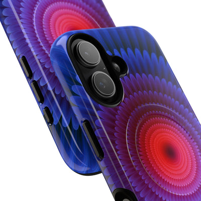 Radial Spectrum Bloom · Tough 2.0 Magnetic Phone Case for iPhone · Blue