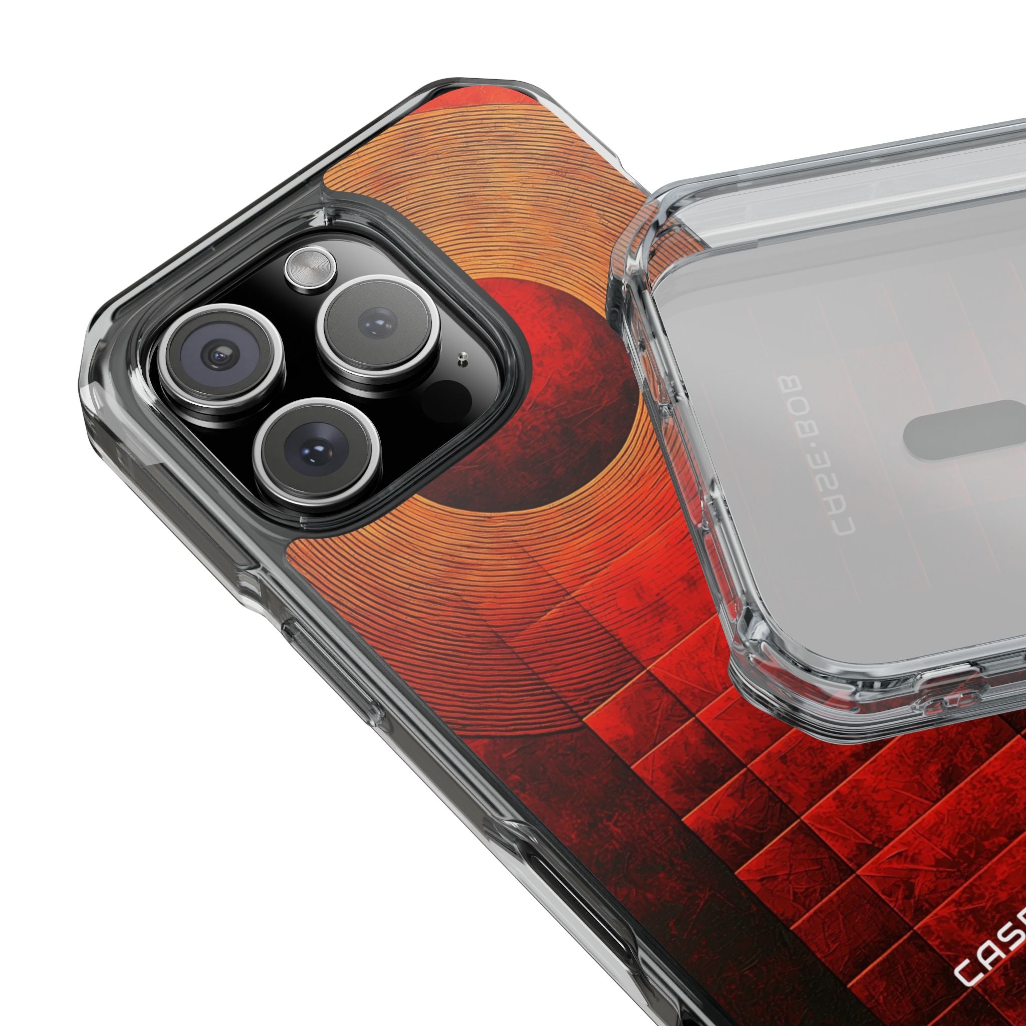 Crimson Orbit iPhone 16 Pro Cover - Impact