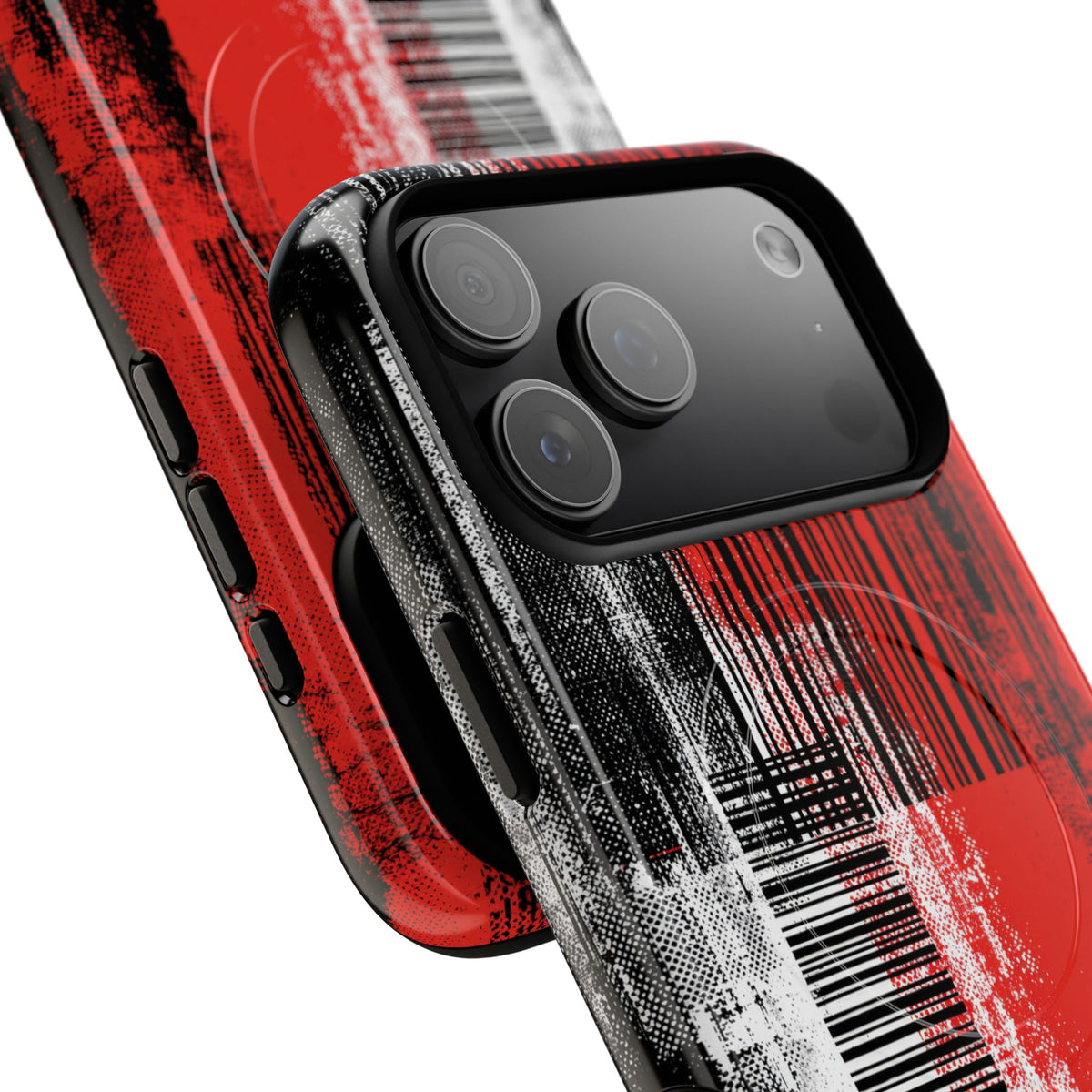 Distorted Barcode · Tough 2.0 Magnetic Phone Case for iPhone · Black