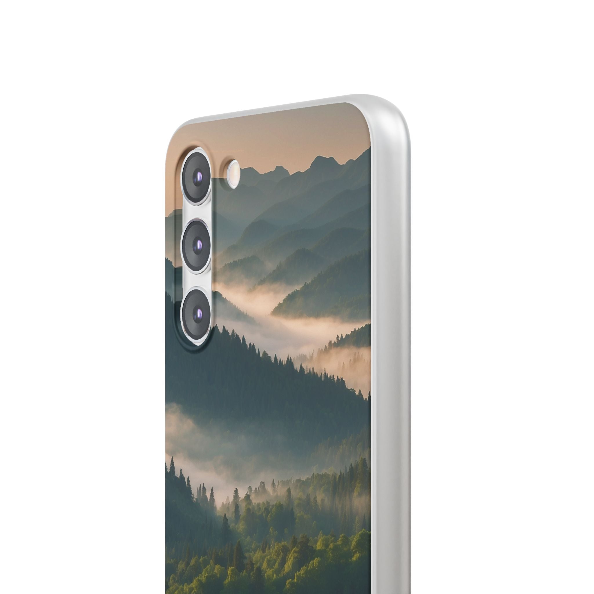 Foggy Mountain Ridge · Soft Phone Case for Samsung