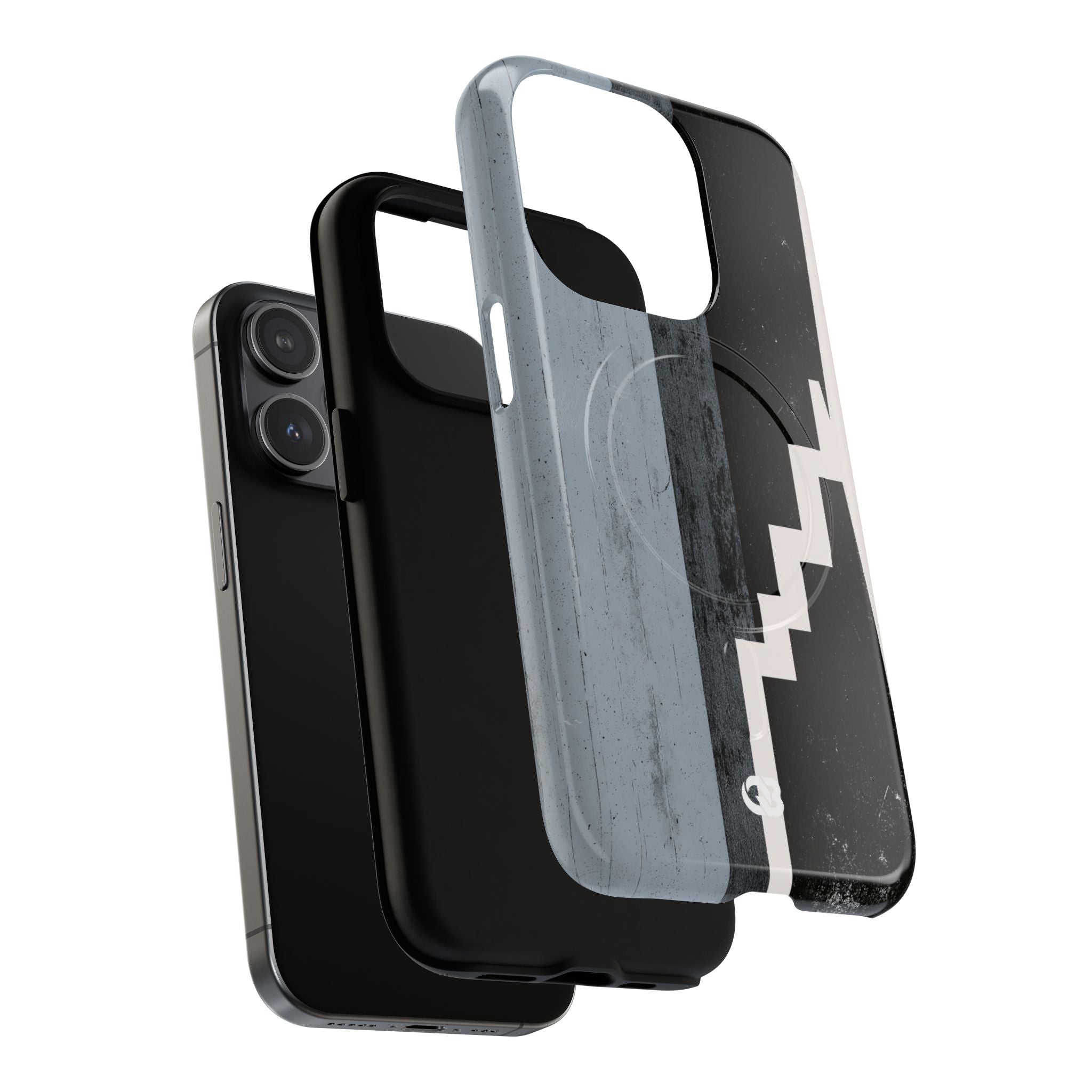 Grey Tough 2.0 Magsafe Phone Case for iPhone - Industrial Concrete Void