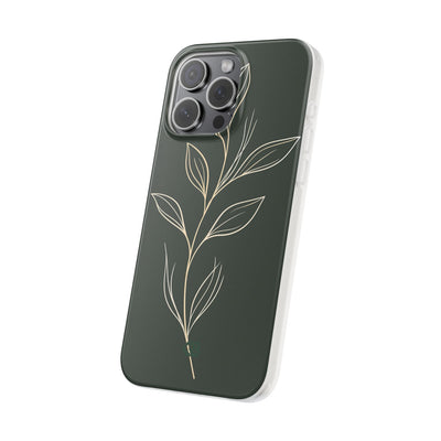 Green Lite Phone Case for iPhone - Deep Moss Willow