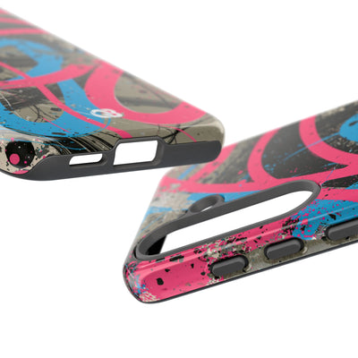 Cyber Splatter Flow · Tough Phone Case for Samsung · Pink