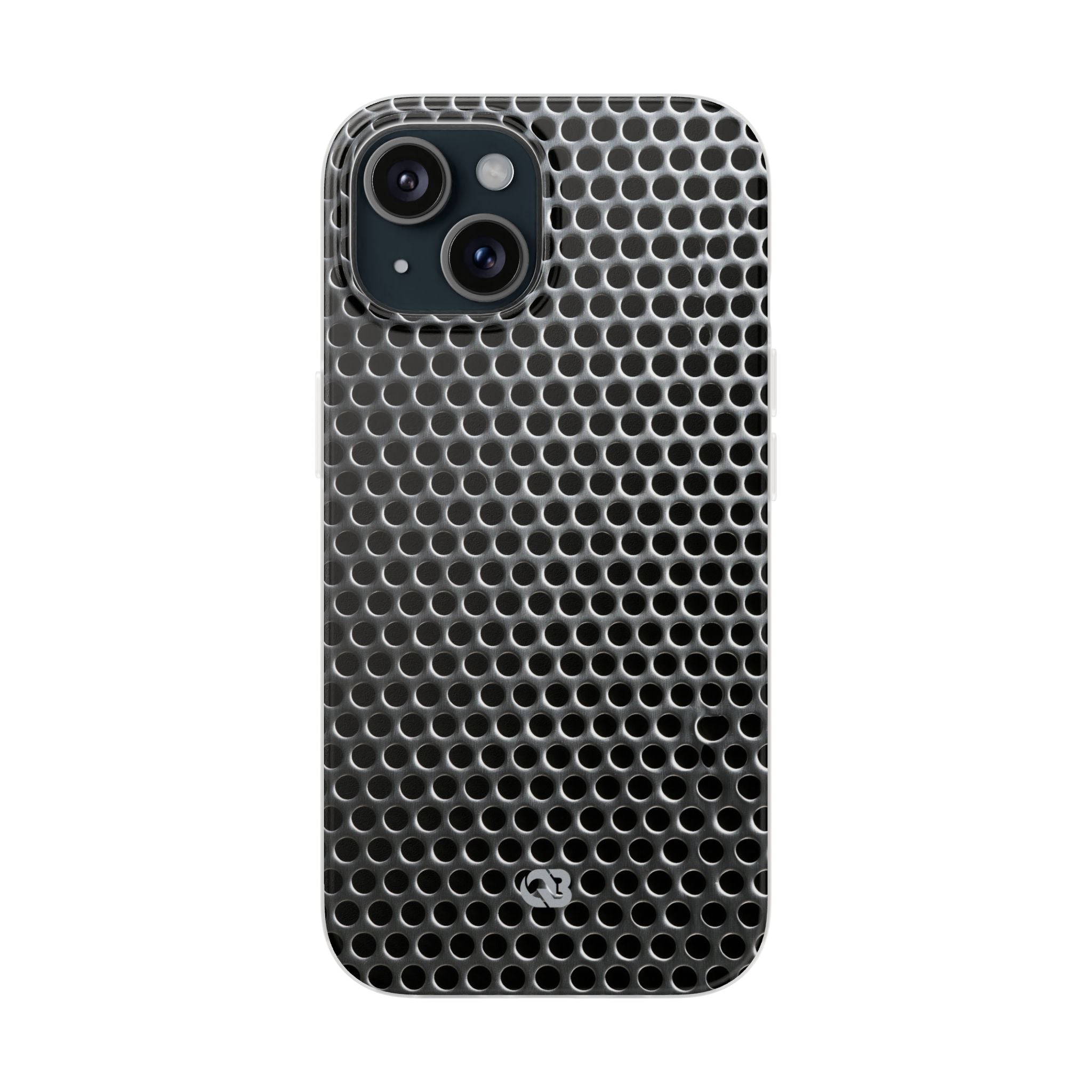 Silver Lite Phone Case for iPhone - Brutalist Steel Mesh