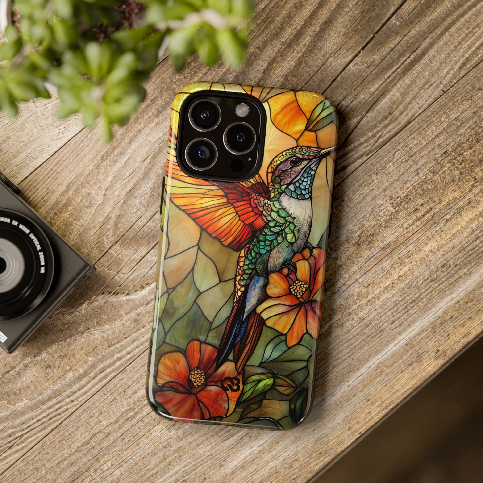 Amber Glass Hummingbird · Tough Phone Case for iPhone