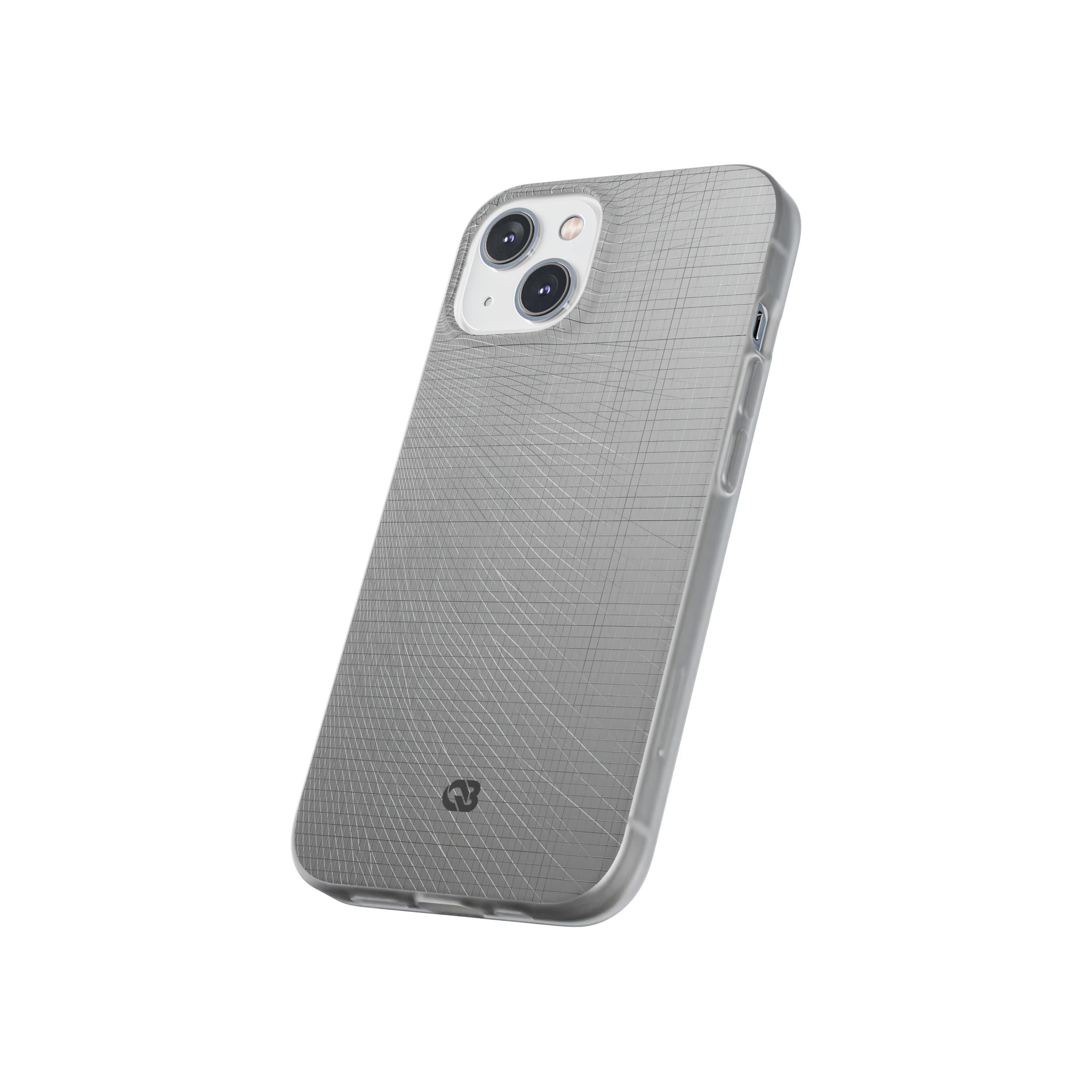 Grey Lite Phone Case for iPhone - Chrome Mesh Warp