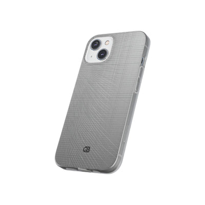 Grey Lite Phone Case for iPhone - Chrome Mesh Warp