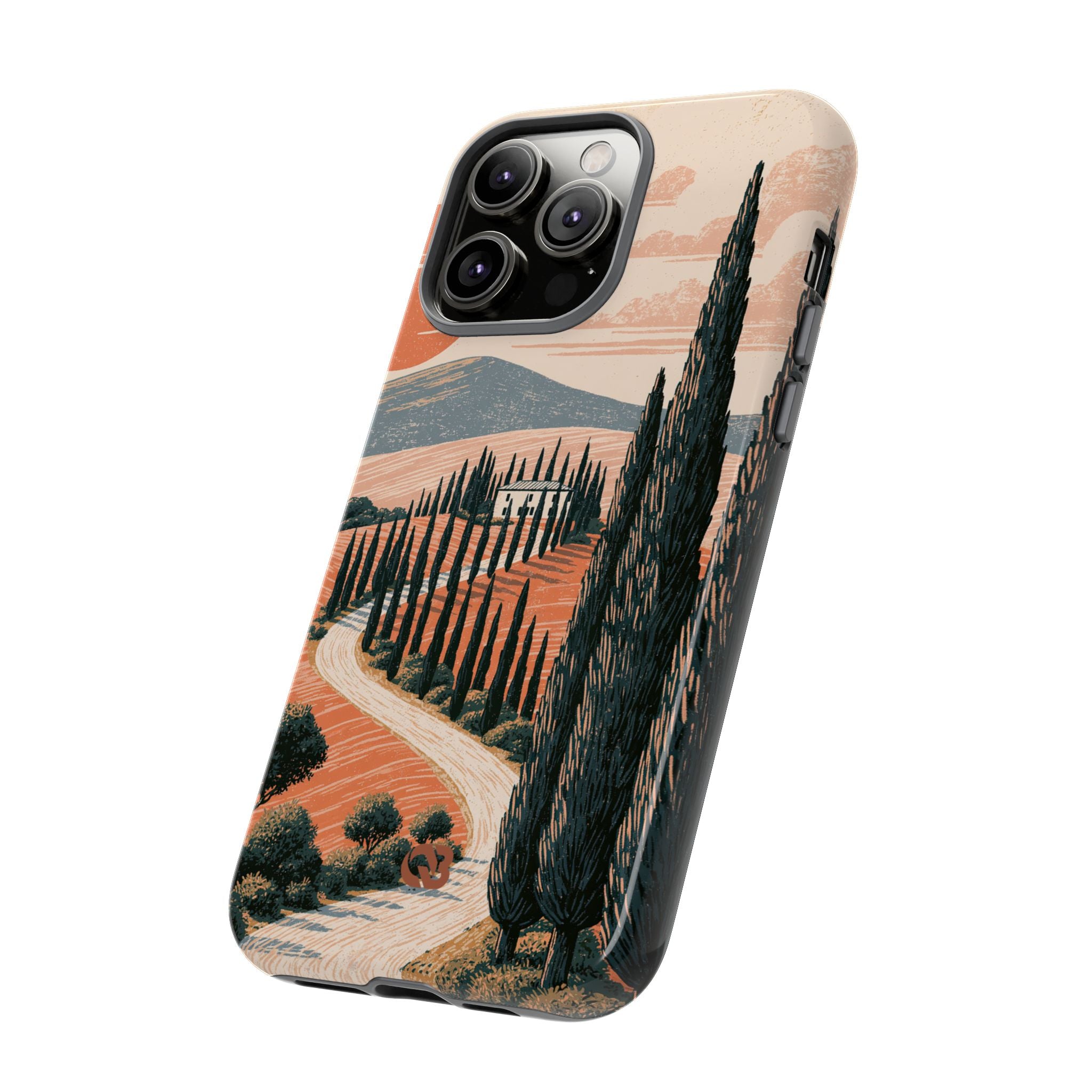 Orange Tough Phone Case for iPhone - Terracotta Ridge Trail